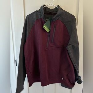 NEW L.L. BEAN Mountain Classic Fleece Jacket 1/2 zip CB